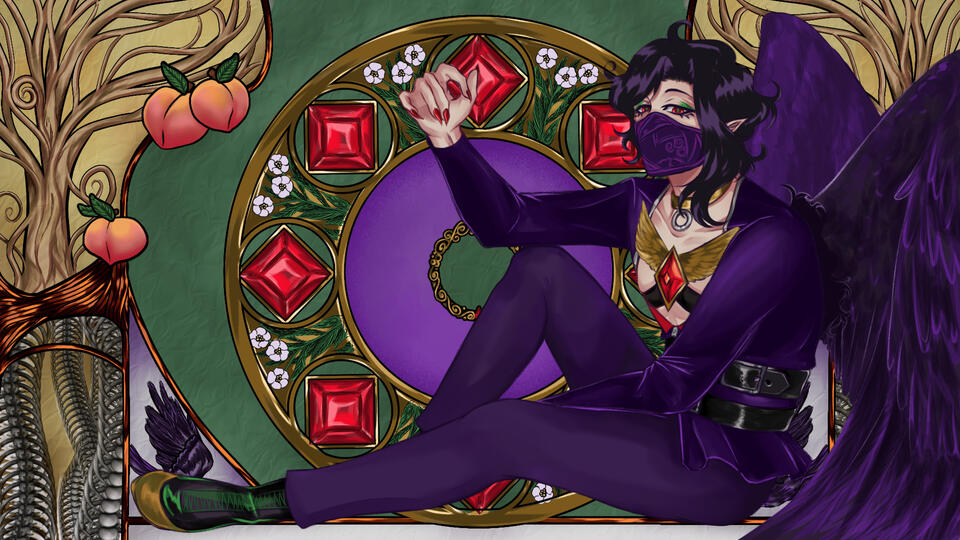 Stream Starting screen (Alphonse Mucha style)